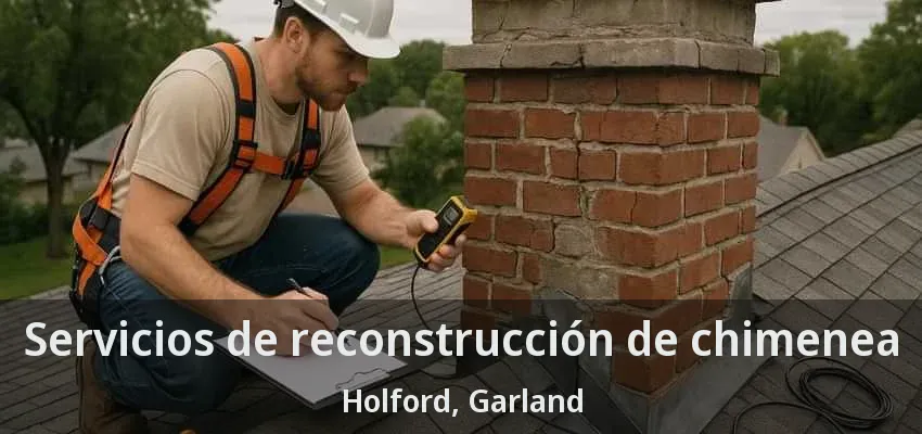 Servicios de reconstrucción de chimenea Holford, Garland - TX