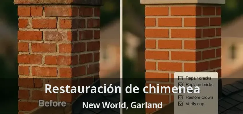 Restauración de chimenea New World, Garland - TX Restauración de chimenea New World, Garland - TX