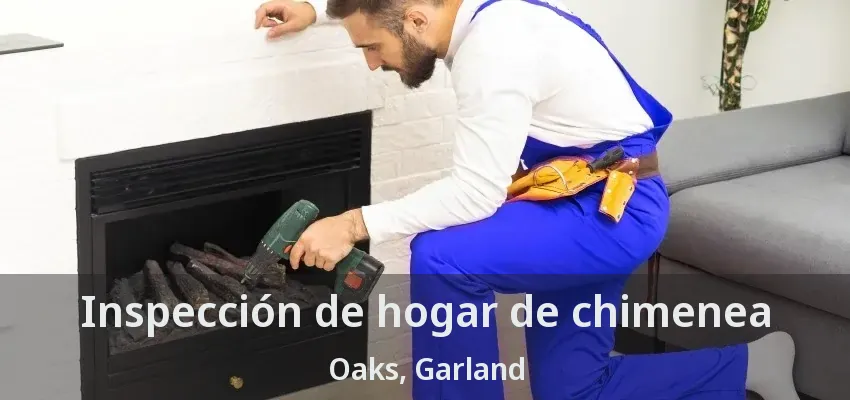 Inspección de hogar de chimenea Oaks, Garland - TX