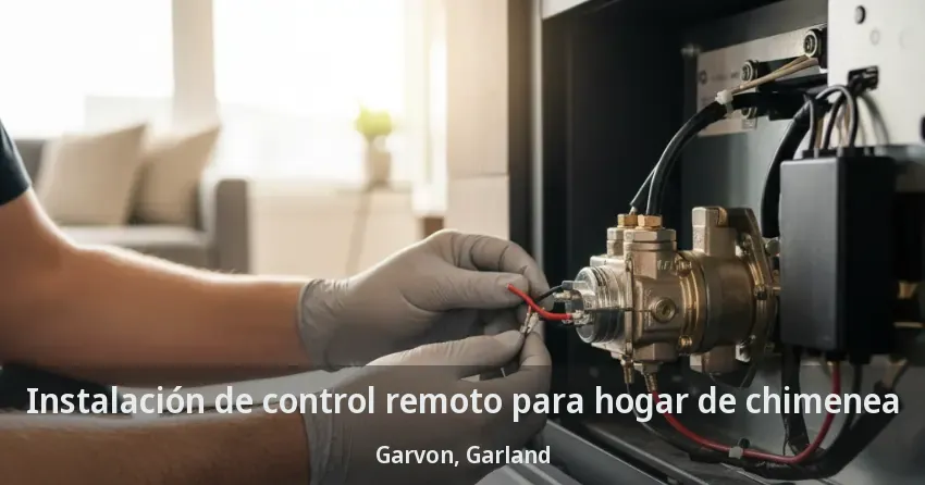 Instalación de control remoto para hogar de chimenea Garvon, Garland - TX