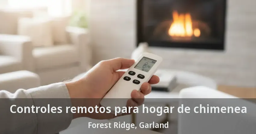 Controles remotos para hogar de chimenea Forest Ridge, Garland - TX
