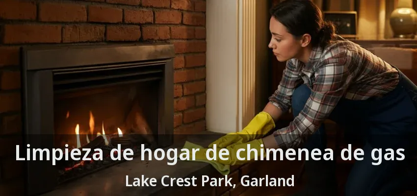 Limpieza de hogar de chimenea de gas Lake Crest Park, Garland - TX