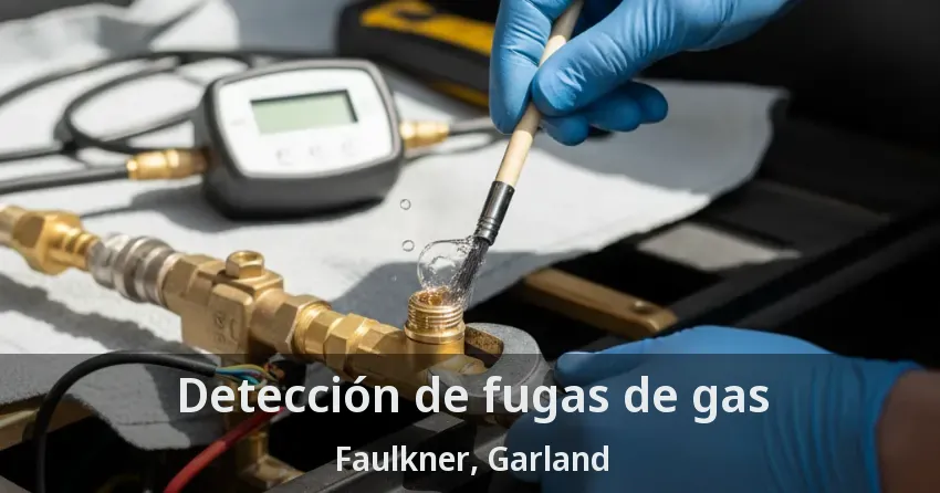 Detección de fugas de gas Faulkner, Garland - TX