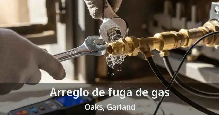 Arreglo de fuga de gas Oaks, Garland - TX