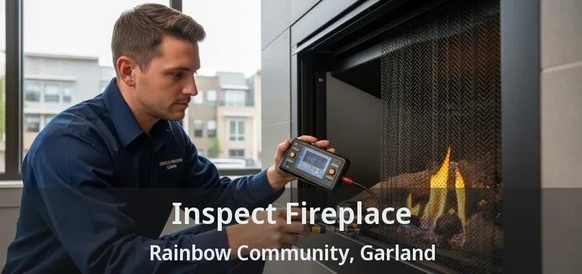Inspect Fireplace Rainbow Community, Garland - TX